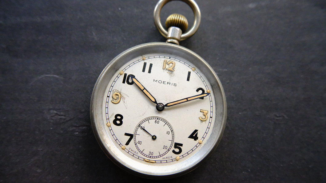 MOERIS WWII British Military Pocket Watch c1940