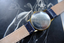 Load image into Gallery viewer, Vintage Anker 17 Jewels Mechanical Watch - 1950s Black Geometric Tuxedo Dial
