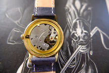 Load image into Gallery viewer, Vintage Anker 17 Jewels Mechanical Watch - 1950s Black Geometric Tuxedo Dial