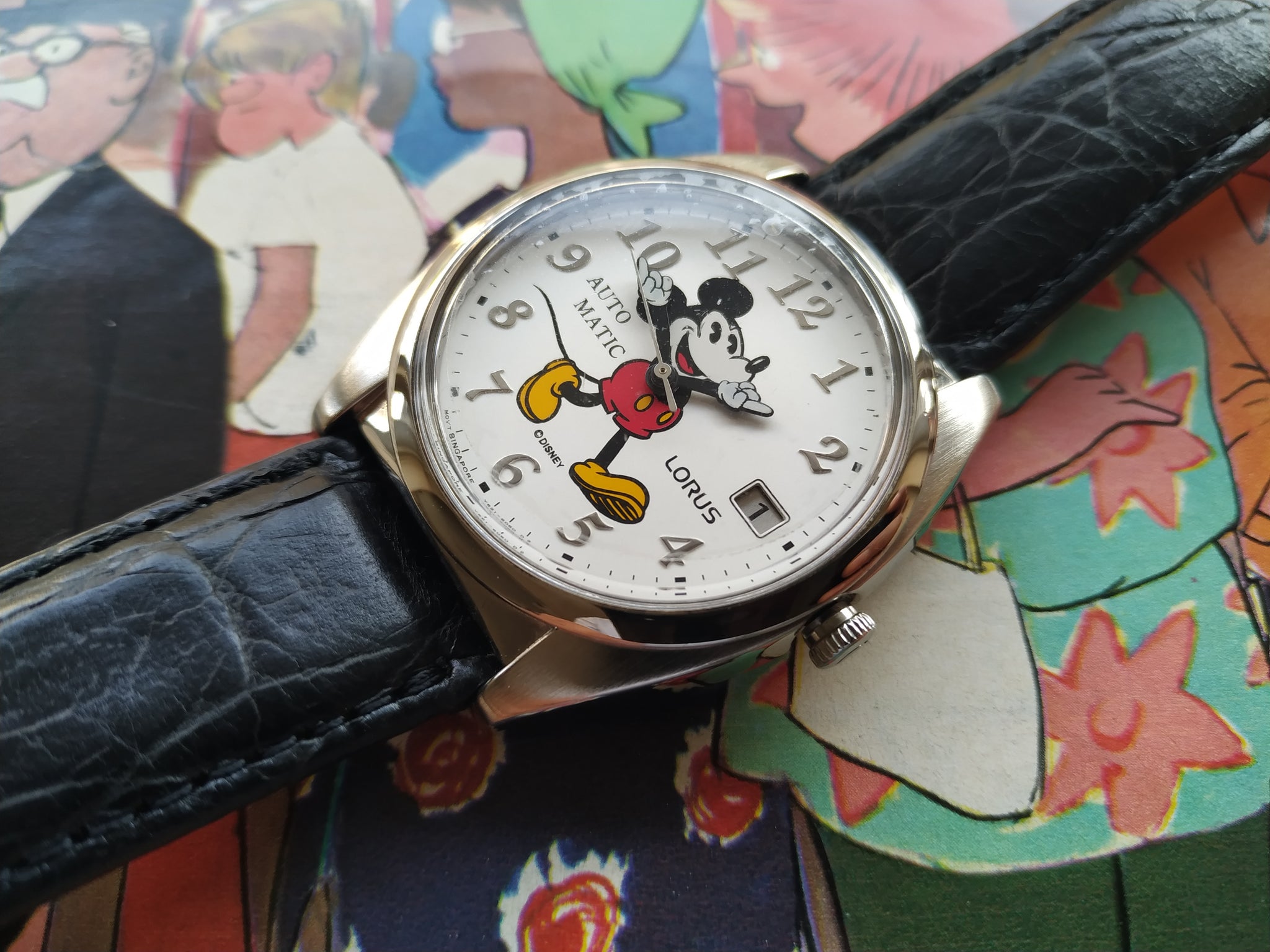 apparat Mobilisere At regere Lorus By Seiko Disney Mickey Mouse Automatic Watch Y621-6050 A1 – tickdong