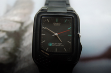 Load image into Gallery viewer, Casio Flip Top Data Bank Calculator Wristwatch FTP 30