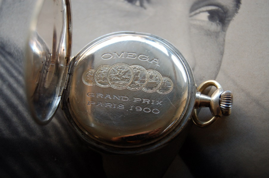Omega Grand Prix Paris 1900 Pocket Watch 0.800 silver case